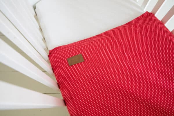 Kinderdekbedovertrek - Polkadot rood-roze - Afbeelding 2